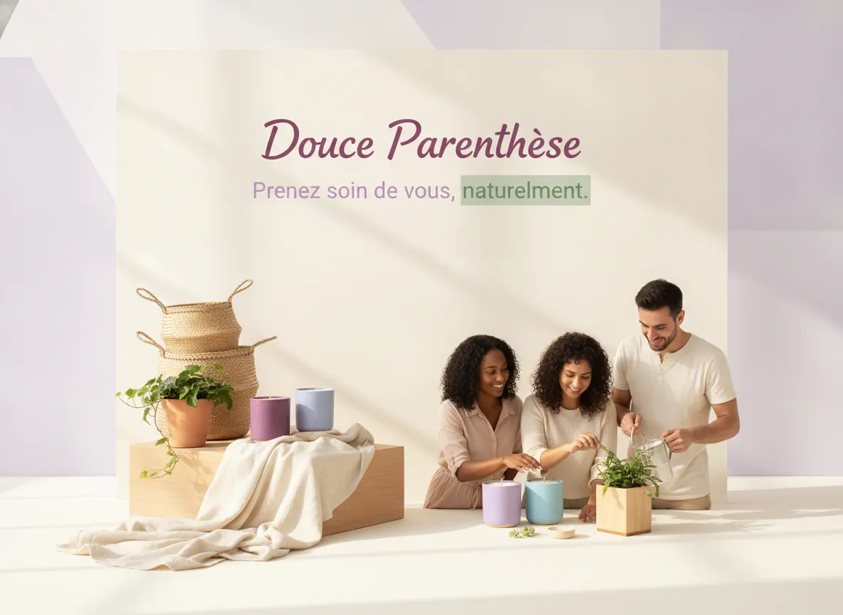 Aperçu du site Douce Parenthèse, boutique bien-être et bougies artisanales